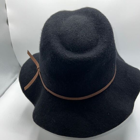 BRIXTON Valley Wool Black Fedora Hat-OS - Picture 3 of 7